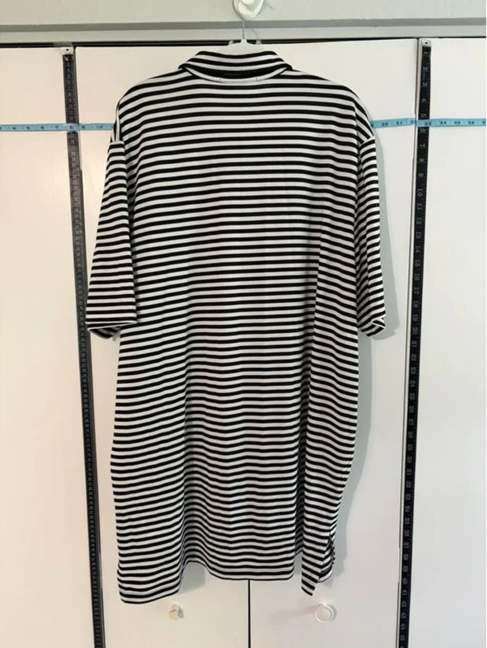 RLX Ralph Lauren Men's XXL Black White Striped Performance Golf Polo Shirt